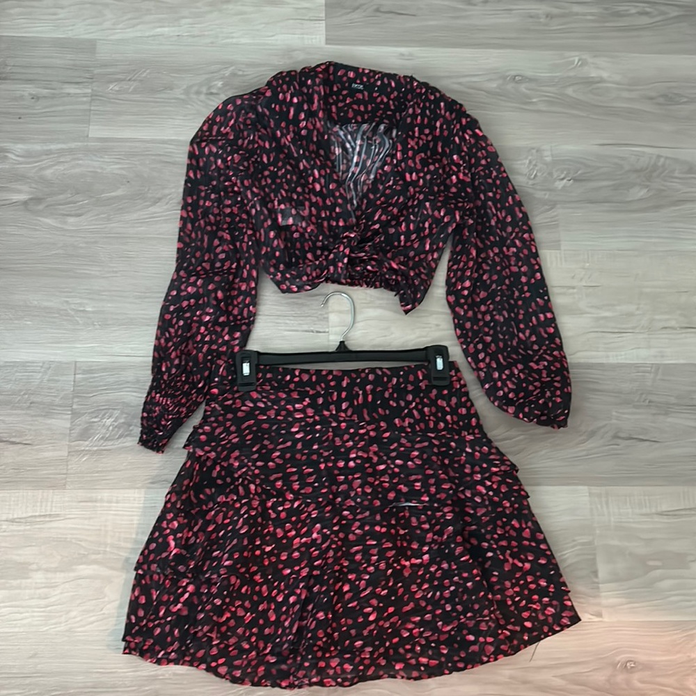Top and skirt